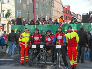 ASB sicherte Karnevalsumzug in Erfurt ab