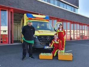 Subway überraschte Ende März das Team der ASB-Rettungswache Erfurt-Süd mit frischen Sandwiches.